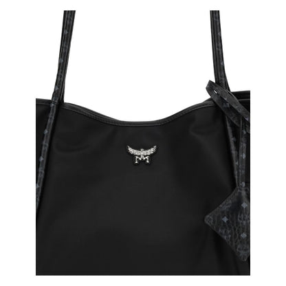MCM Black Fabric Shoulder Bag
