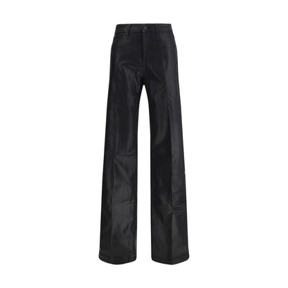 L'Agence Black Cotton Casual Pants
