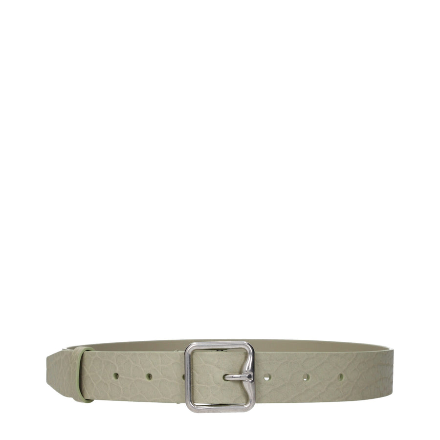 Burberry Green Leather Regular Belt