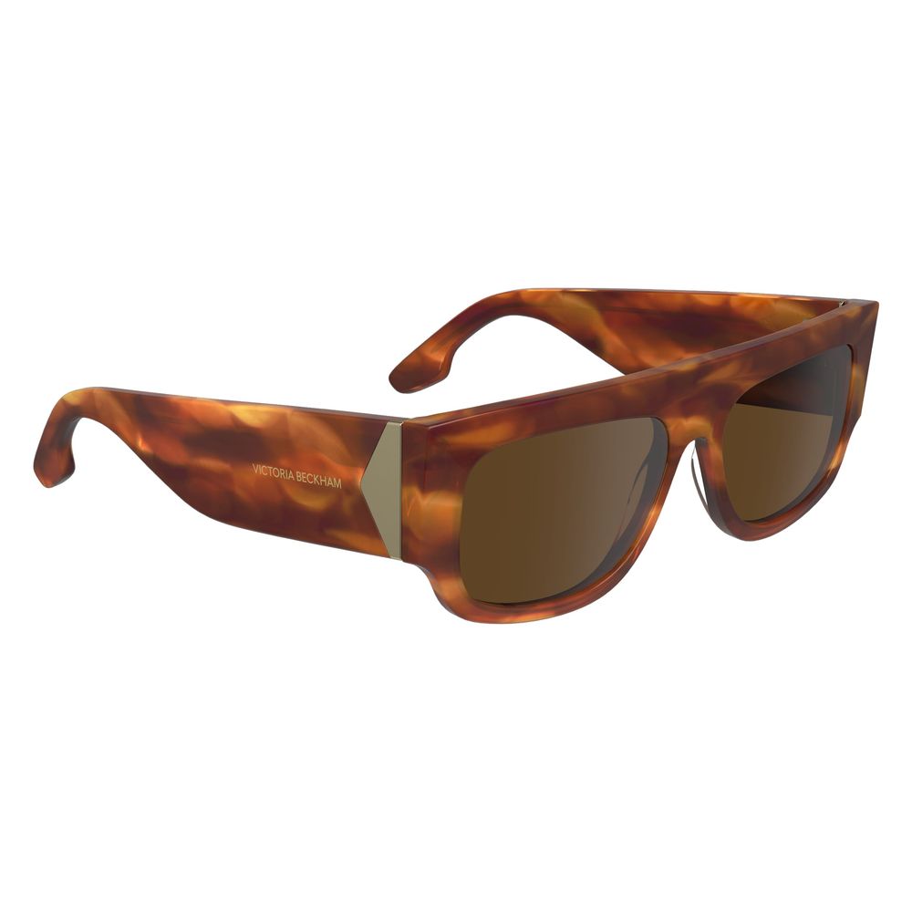 Victoria Beckham Brown Acetate Sunglasses