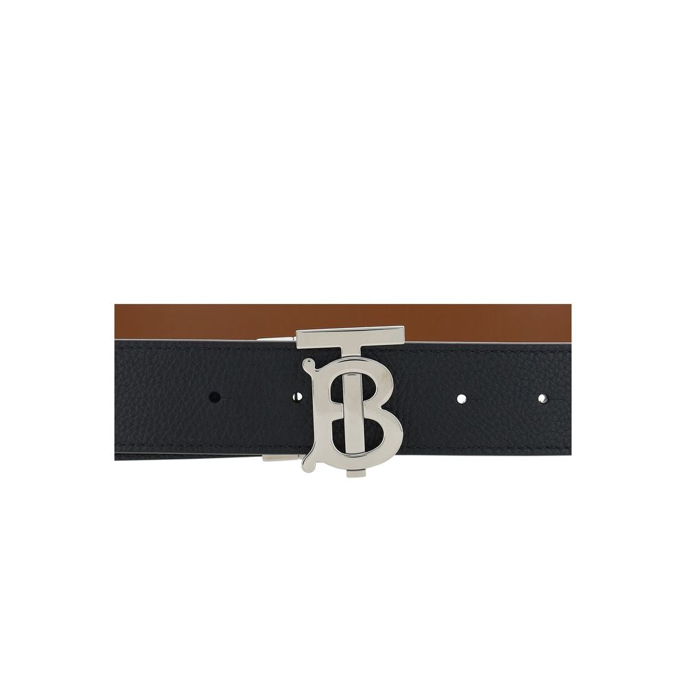 Burberry Black Calf Leather Bos Taurus Regular Belt