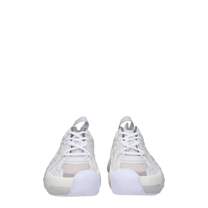 Lanvin White Leather Athletic Sneakers