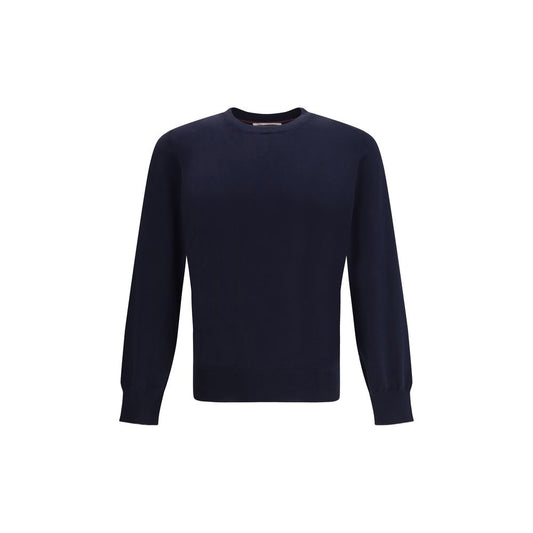 Brunello Cucinelli Blue Cotton Sweatshirt