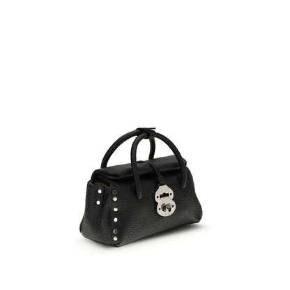 Zanellato Black Calf Leather Bos Taurus Handbag