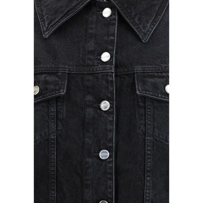Ganni Black Cotton Denim Jacket