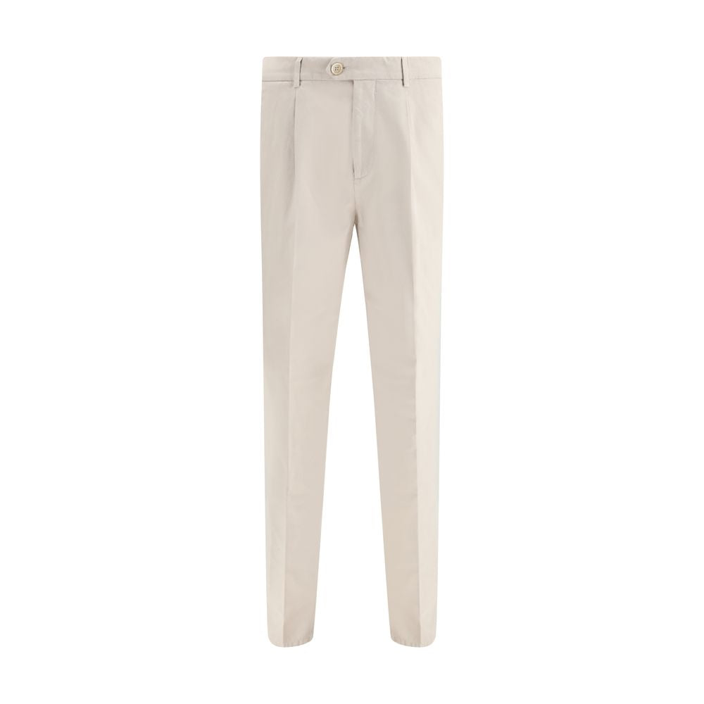 Brunello Cucinelli Beige Cotton Casual Pants