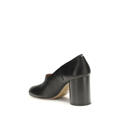 Margiela Black Calf Leather Bos Taurus Platform Pumps
