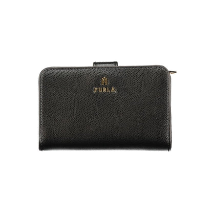 Furla Black Leather Women Wallet