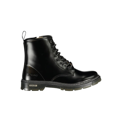 Gas Black Polyurethane Men Ankle Boot