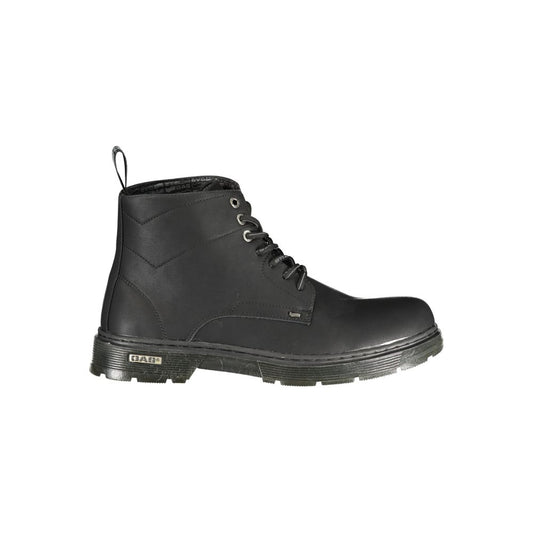 Gas Black Polyurethane Men Ankle Boot