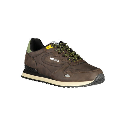 Gas Marrone Polyurethane Men Sneaker