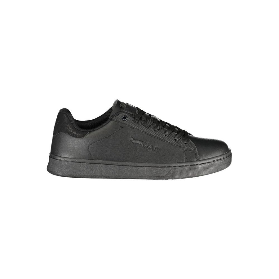 Gas Black Polyurethane Men Sneaker