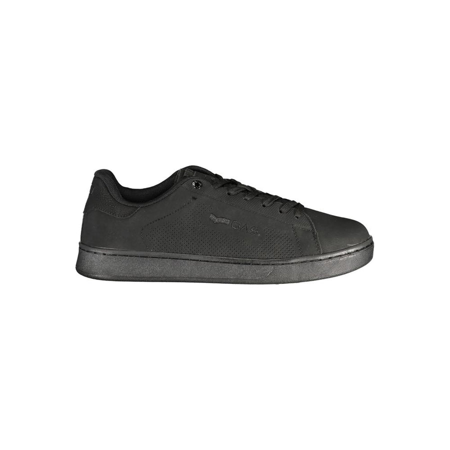 Gas Black Polyurethane Men Sneaker