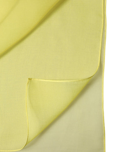 Dolce & Gabbana Yellow Stole Silk Neck Wrap Shawl Men  Scarf