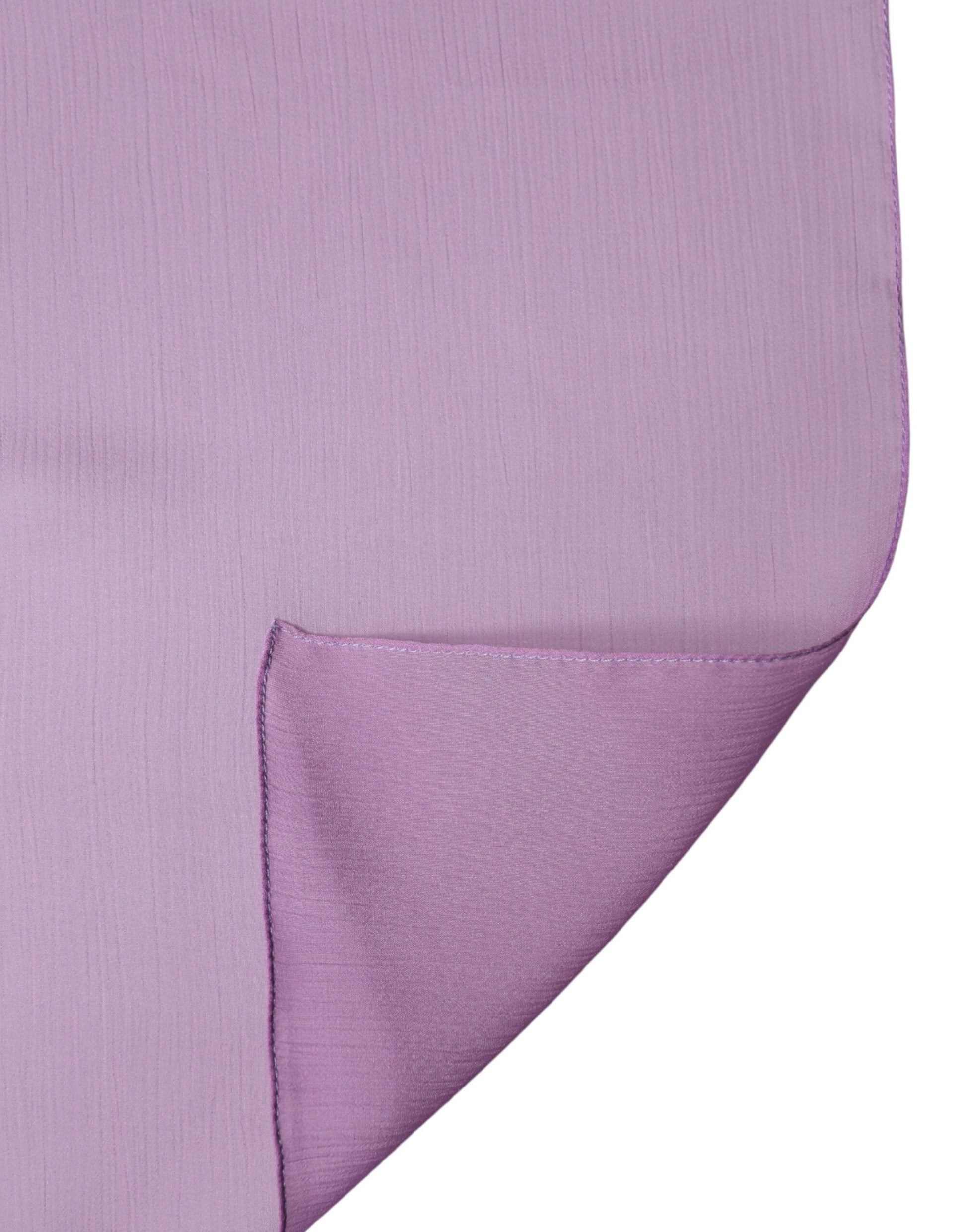 Dolce & Gabbana Purple Stole Silk Neck Wrap Shawl Men Scarf