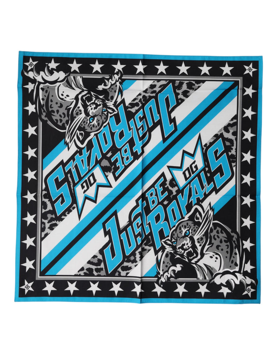 Dolce & Gabbana Multicolor DG Royals Square Foulard 51.5cm x 51cm Scarf