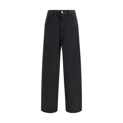 MM6 Black Cotton Athletic Pants