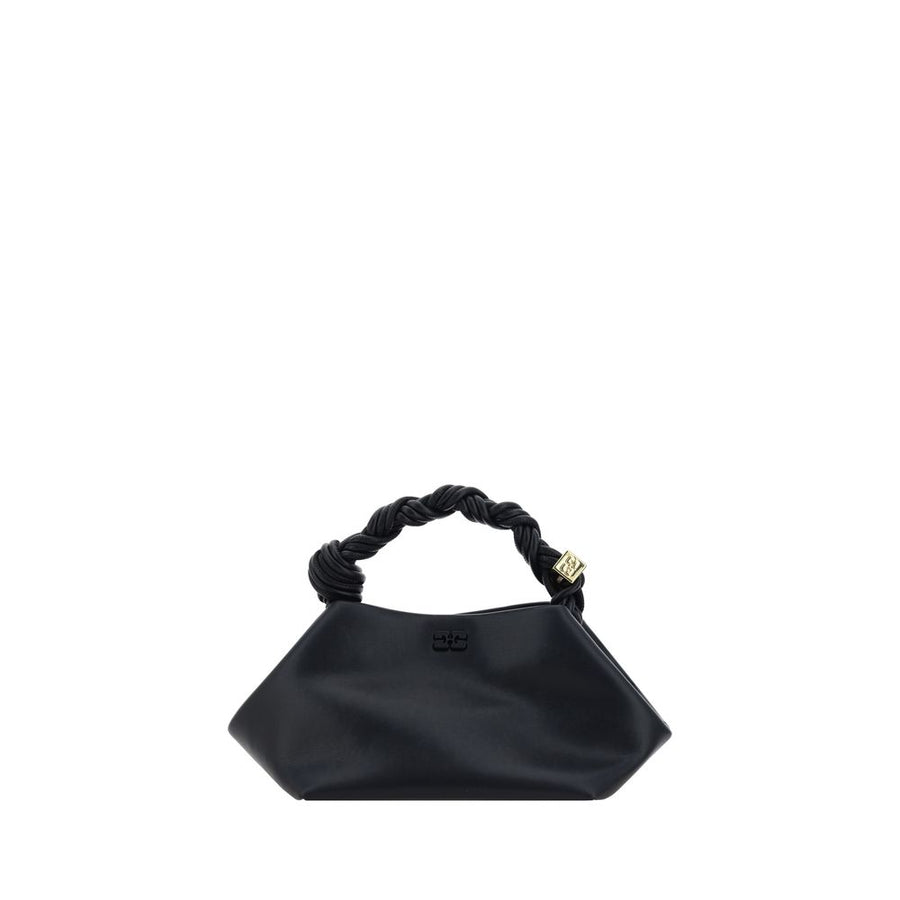 Ganni Black Calf Leather Bos Taurus Handbag