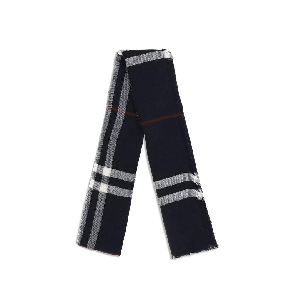 Burberry Blue Wool Scarf