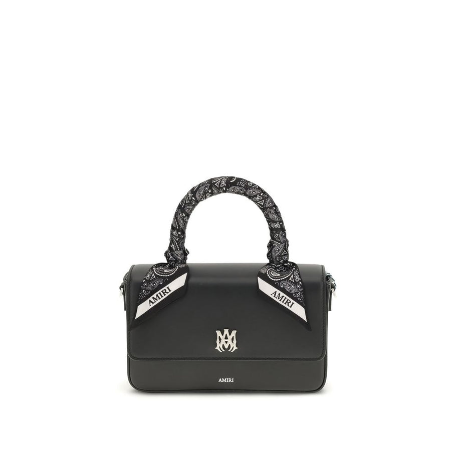 Amiri Black Calf Leather Bos Taurus Shoulder Bag