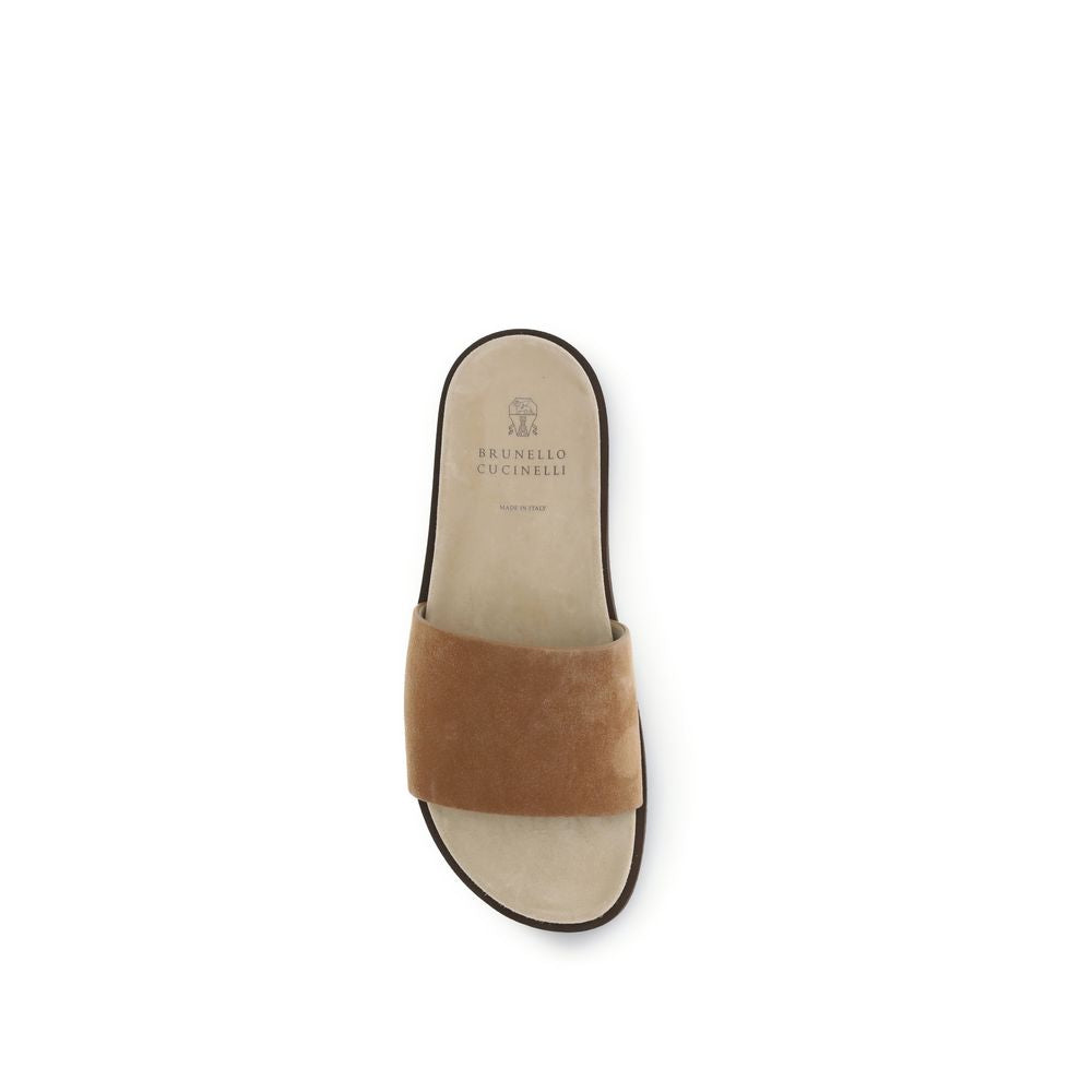 Brunello Cucinelli Beige Lamb Ovis Aries Aries Sandals