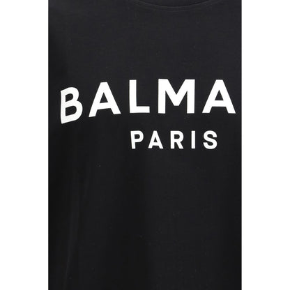 Balmain Black Cotton T-Shirt