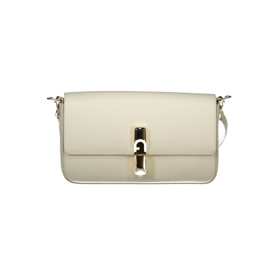 Furla Bianco Leather Women Handbag