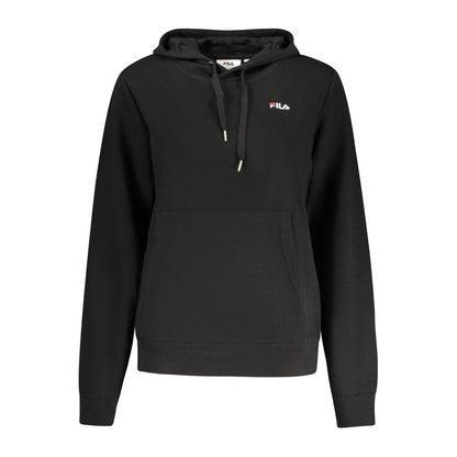 Fila Black Cotton Women Hoodie