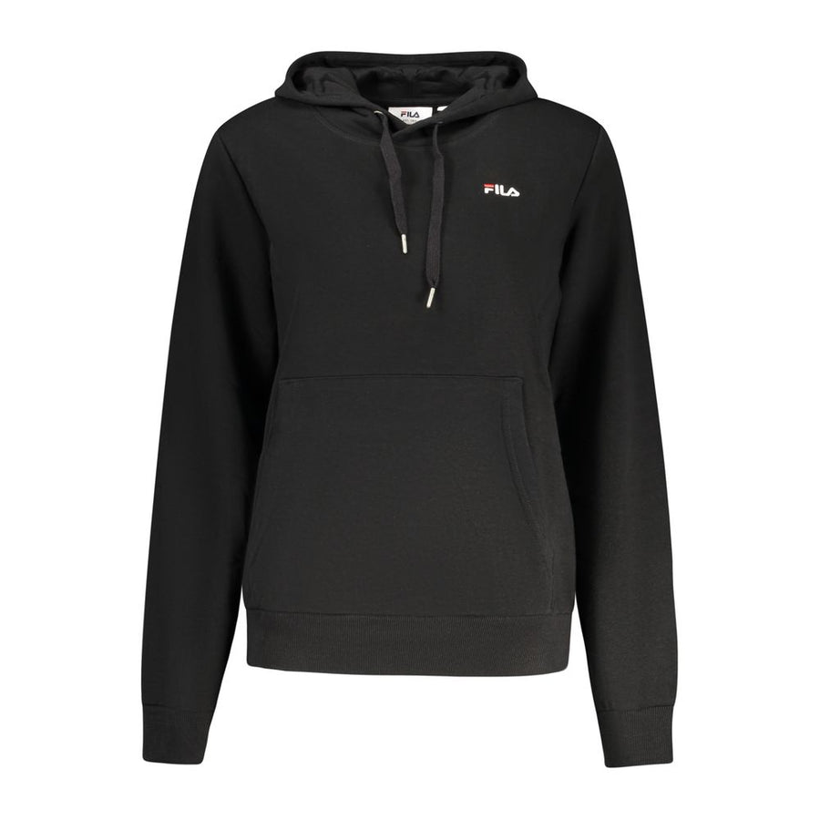 Fila Black Cotton Women Hoodie