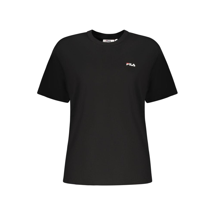 Fila Black Cotton Women T-Shirt