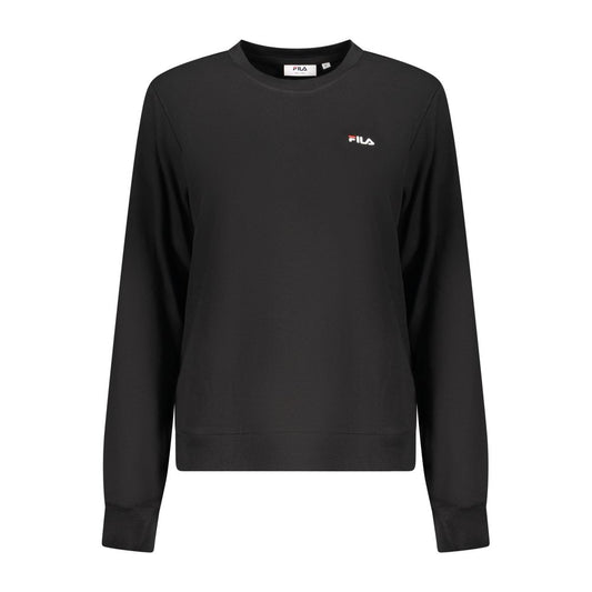Fila Black Organic Cotton Women Sweatshirt