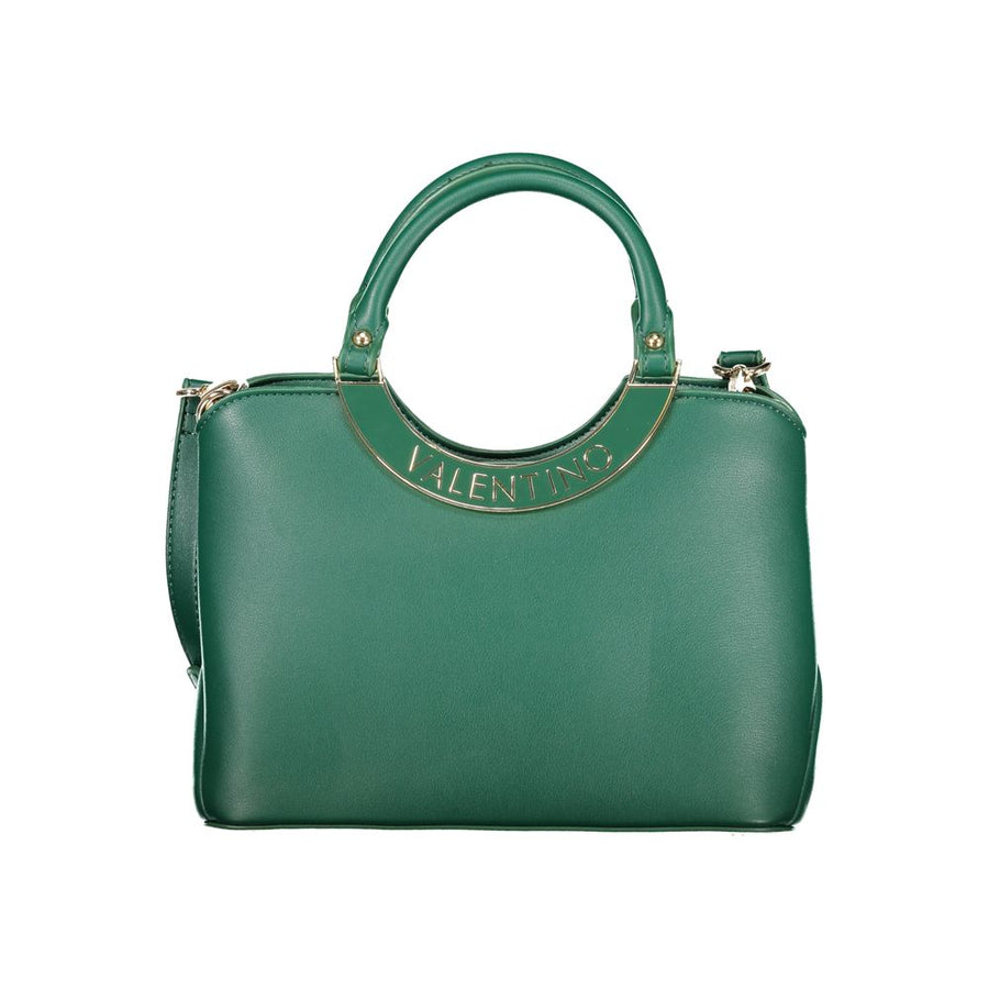 Mario Valentino Verde Polyurethane Women's Bag with Adjustable Shoulder Strap
