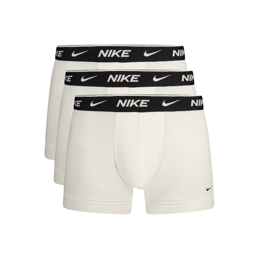 Nike White Cotton Men Boxer Short