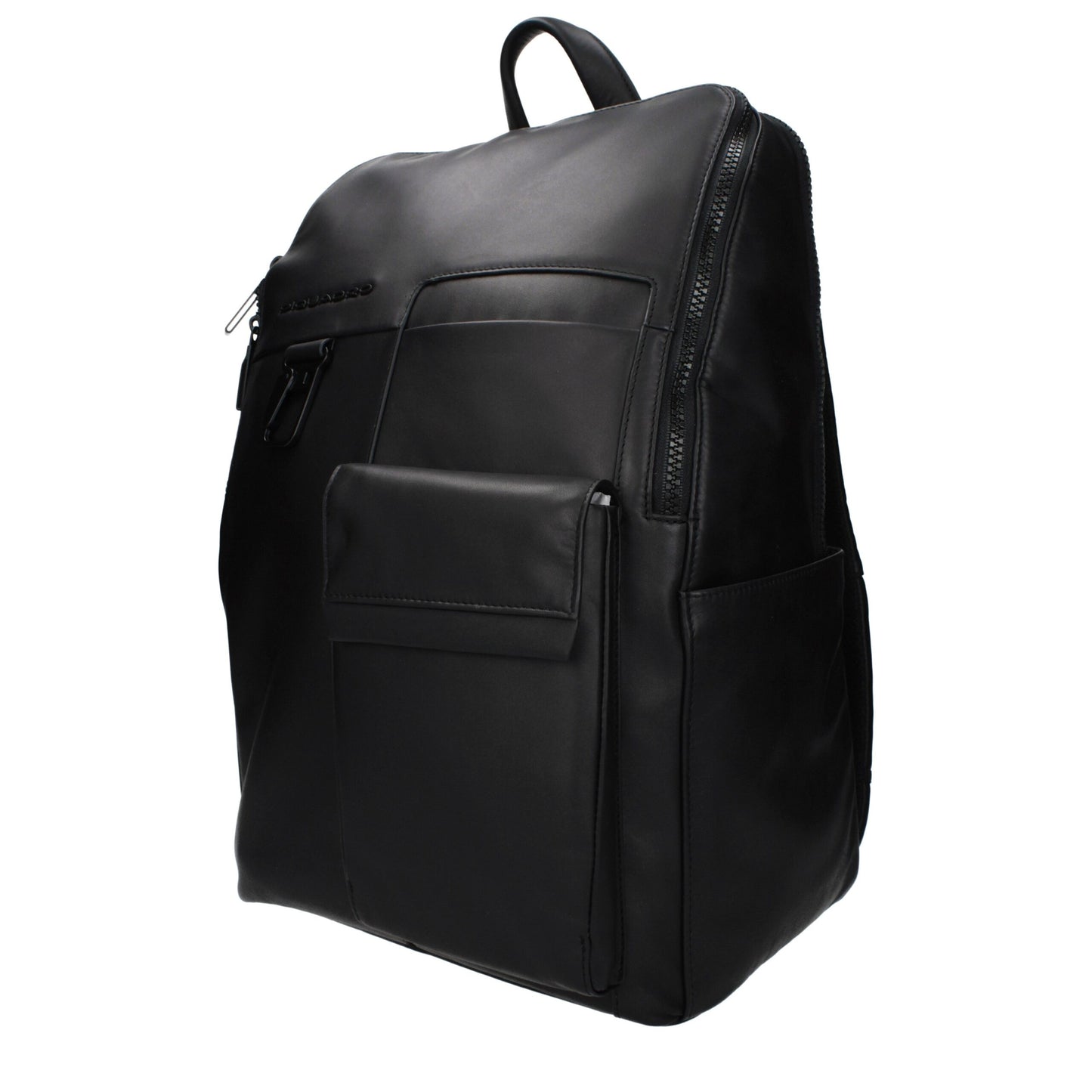 Piquadro Black Leather Backpack