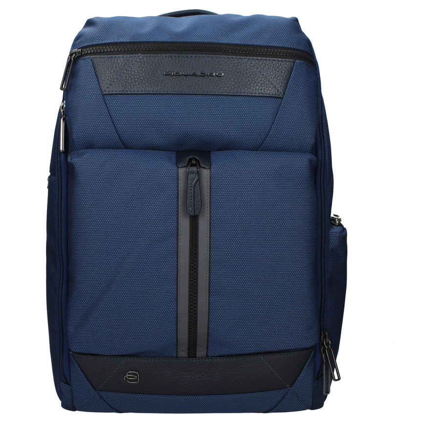 Piquadro Blue Fabric Backpack