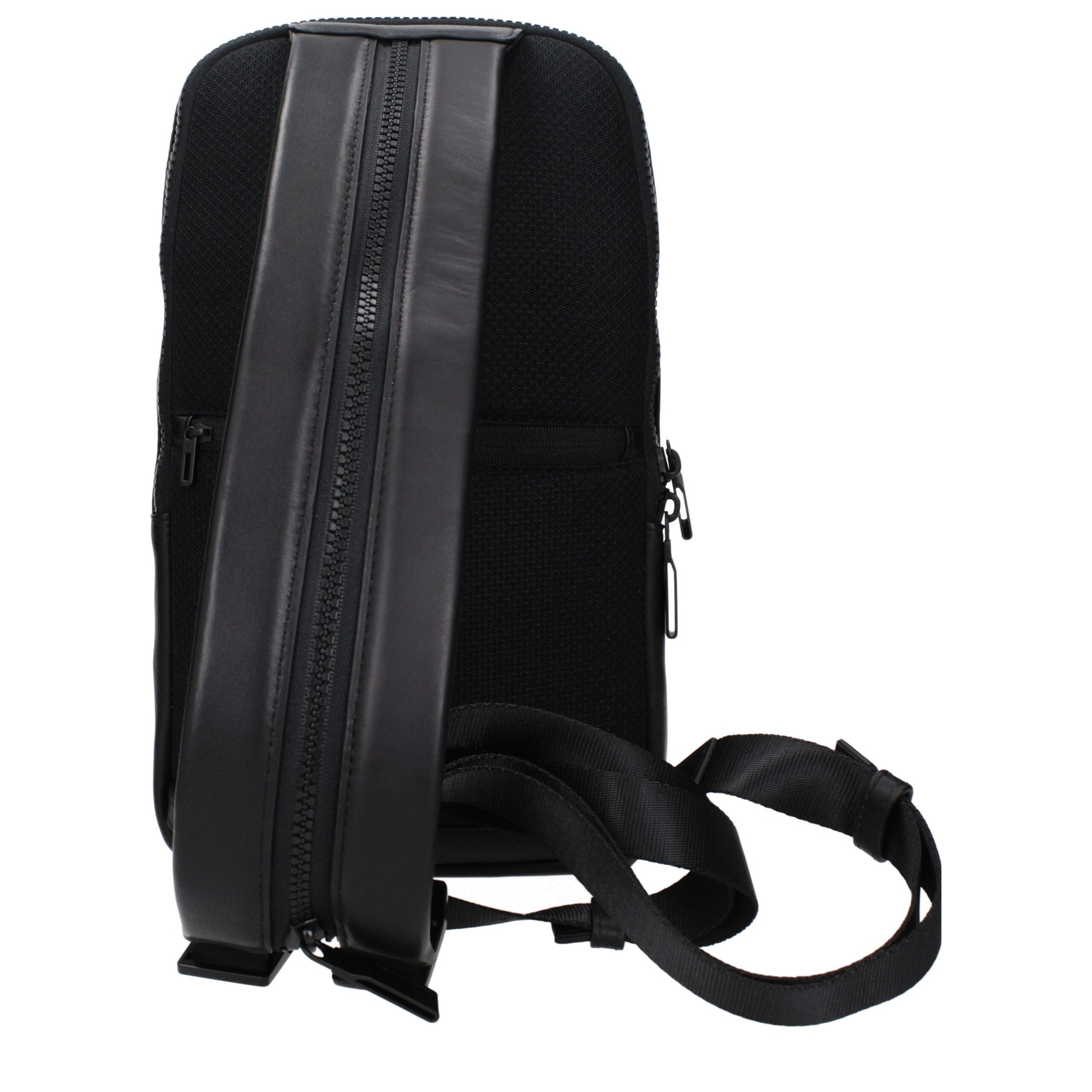 Piquadro Black Leather Backpack