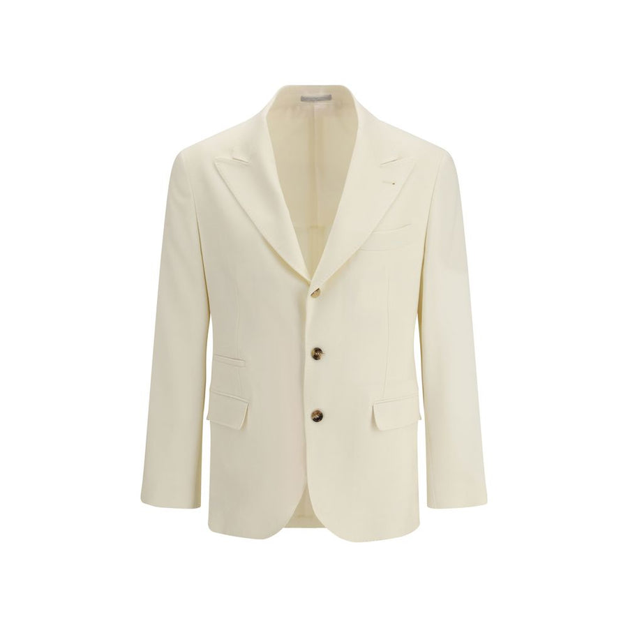 Brunello Cucinelli Beige Wool Blazer